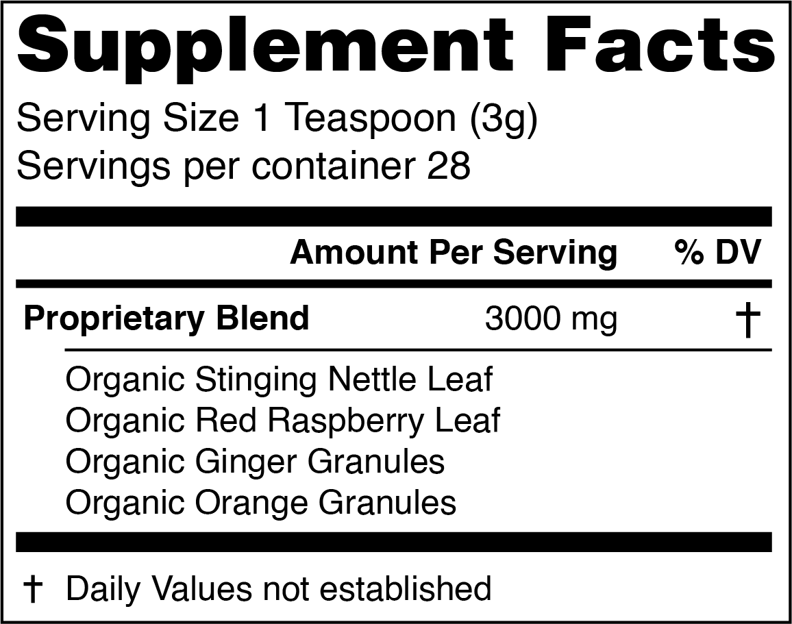 "Coochée" Tea Herbal Loose Leaf Blend for Feminine Support